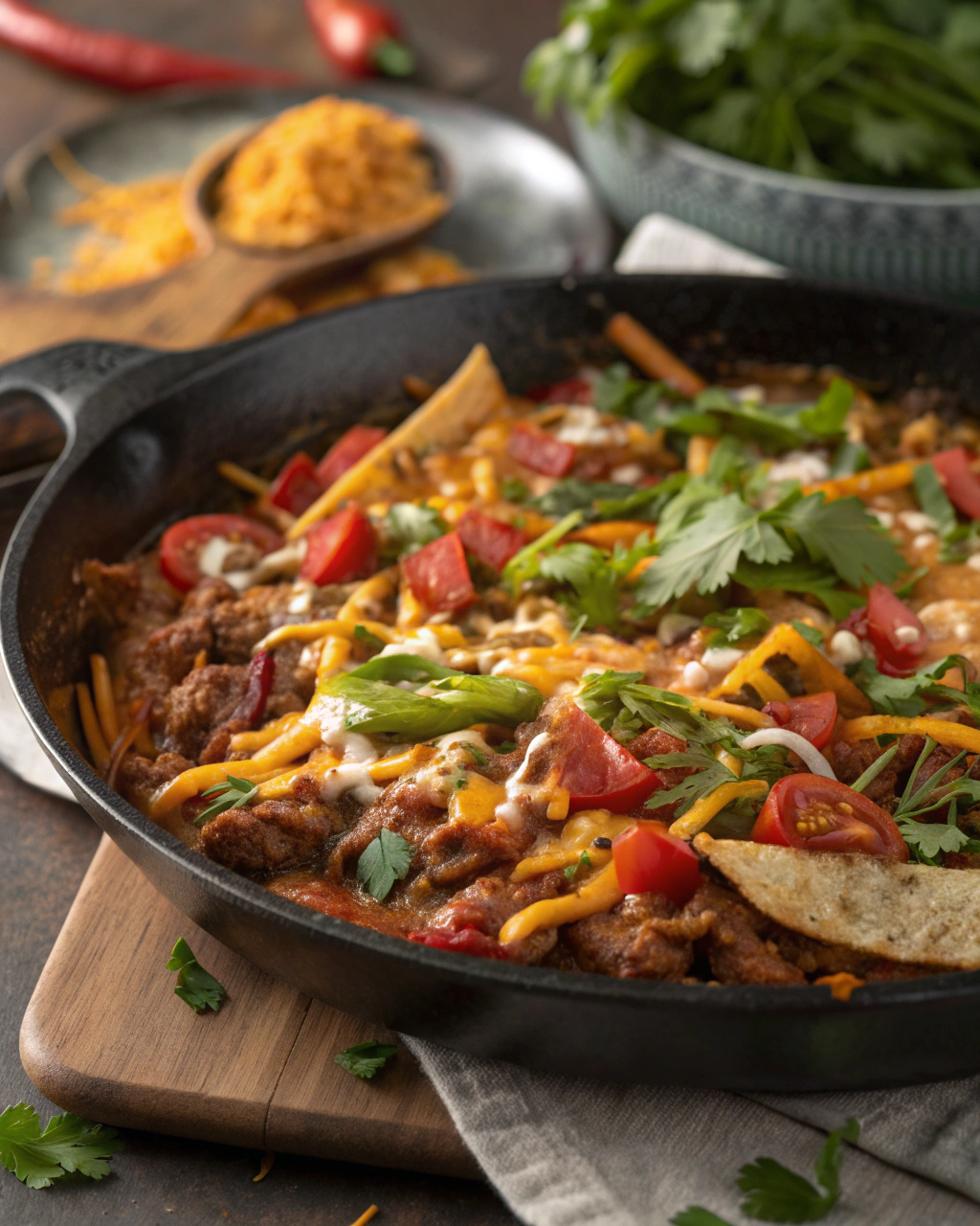 15-Minute Beef Taco Skillet