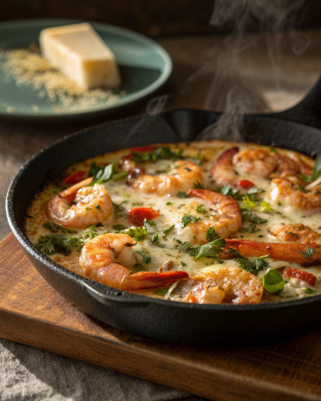 15-Minute Garlic Butter Shrimp Skillet