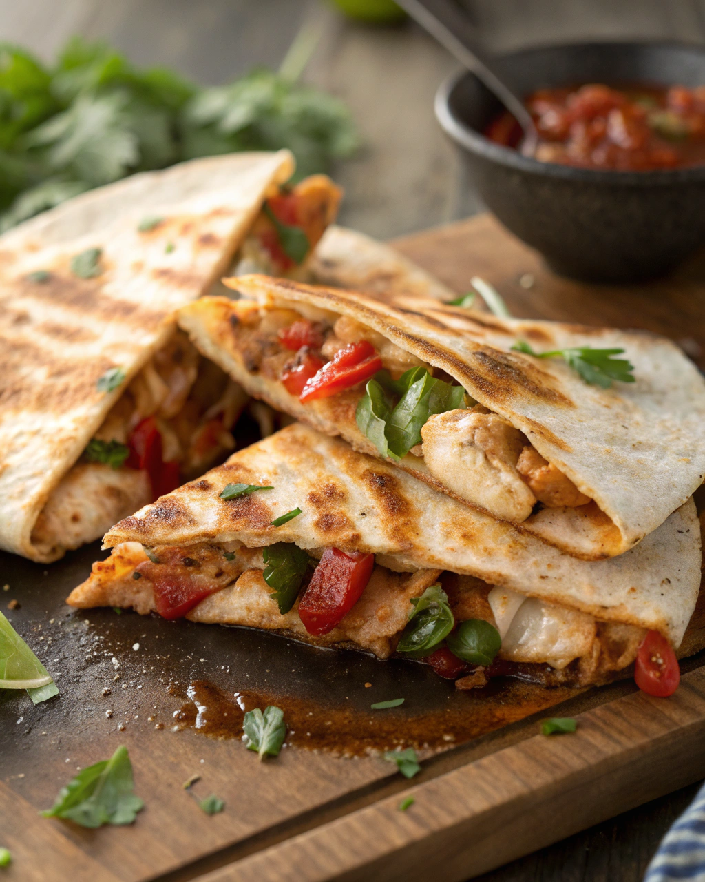 20-Minute Chicken Fajita Quesadillas