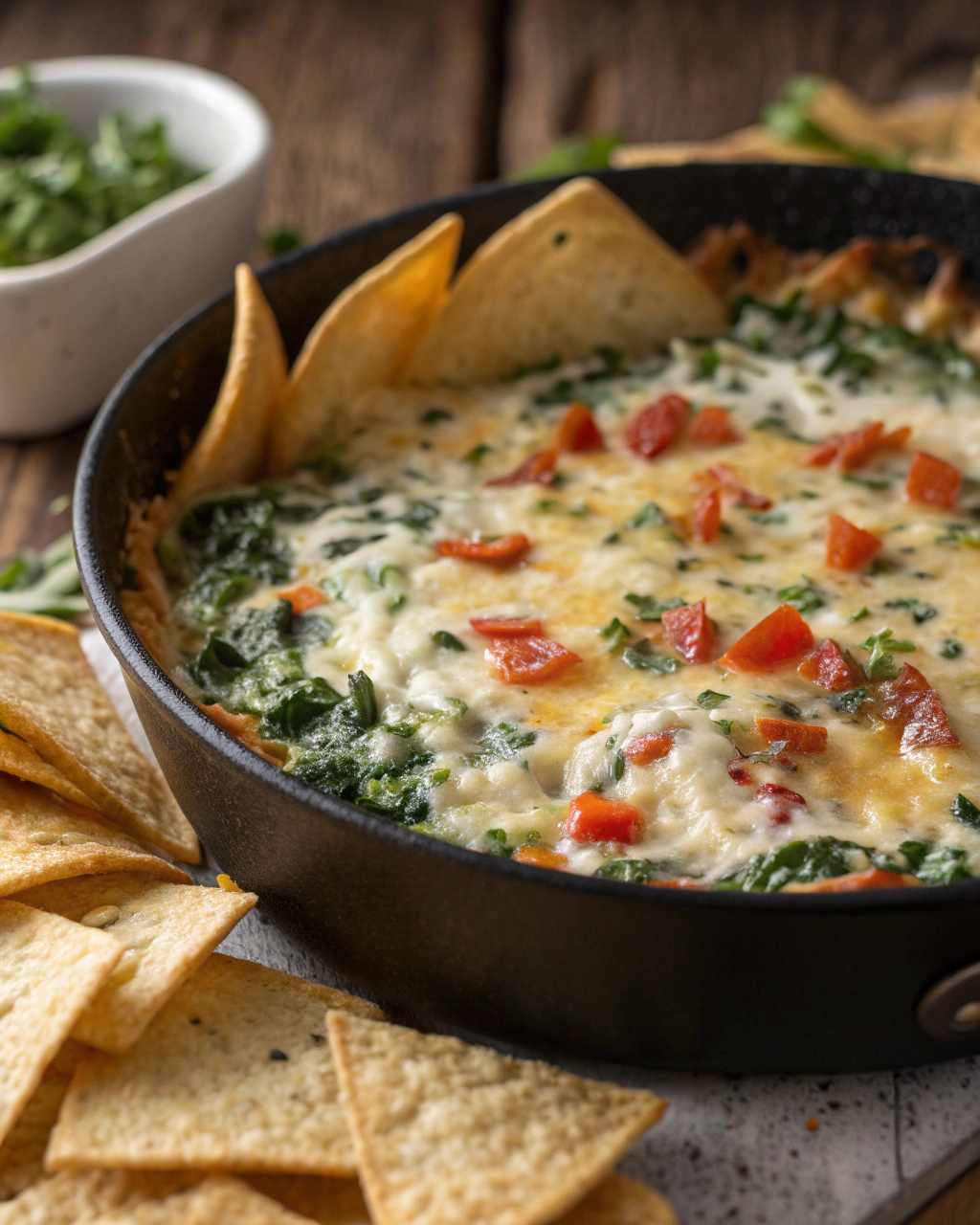 5-Ingredient Cheesy Spinach Dip