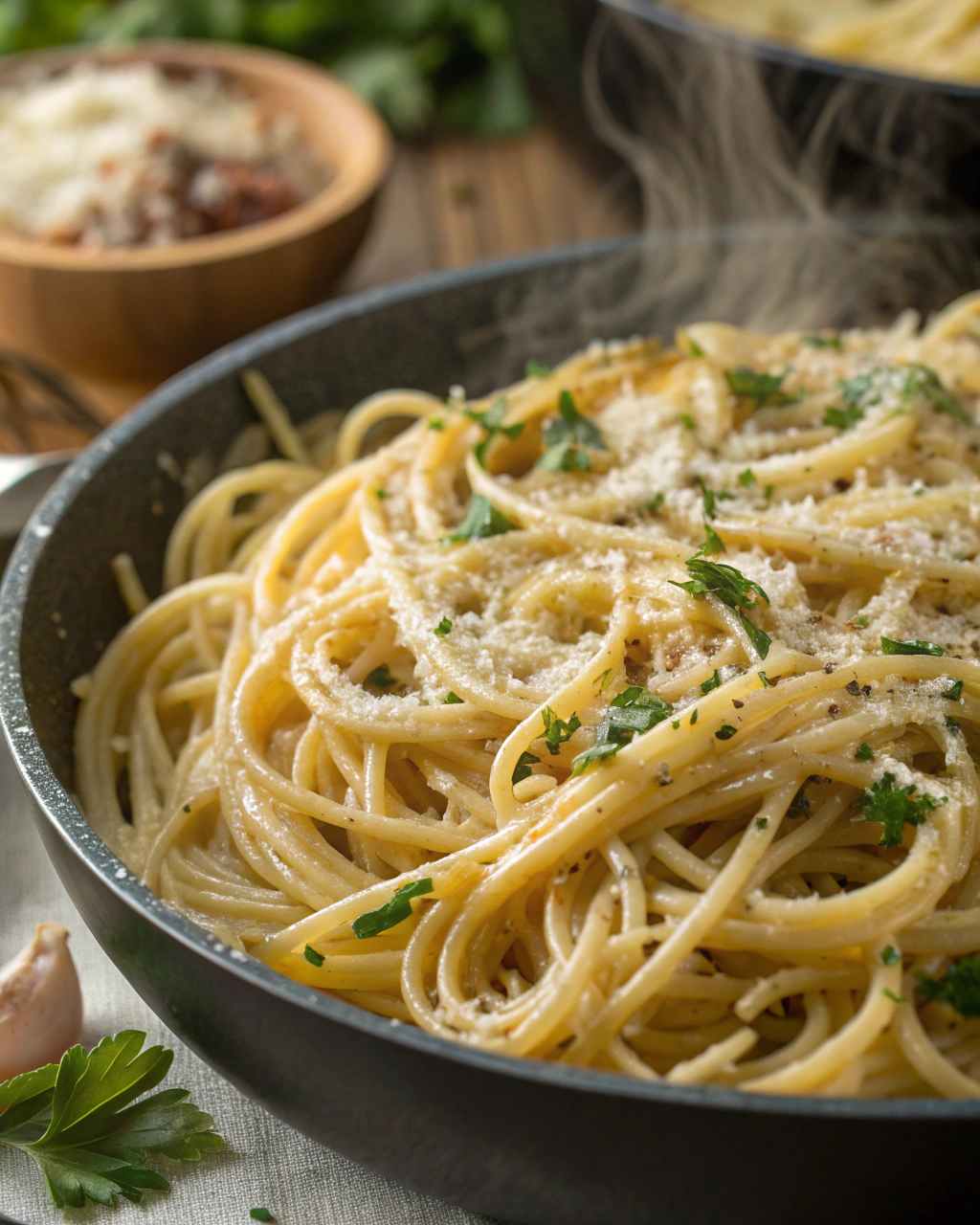 5-Ingredient Garlic Butter Pasta