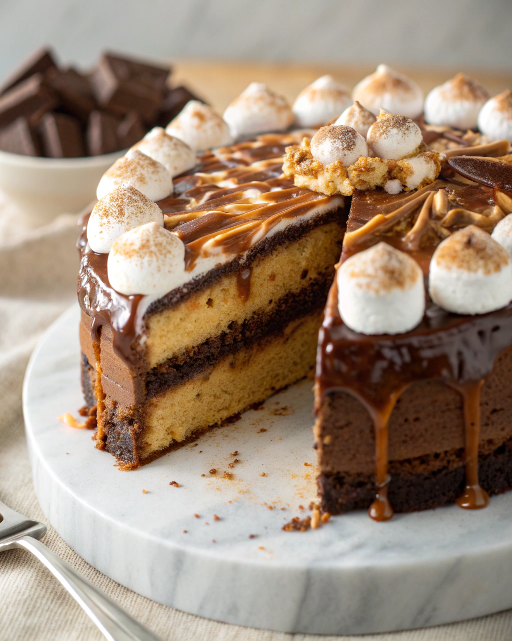 5-minute-smores-fudge-cakej