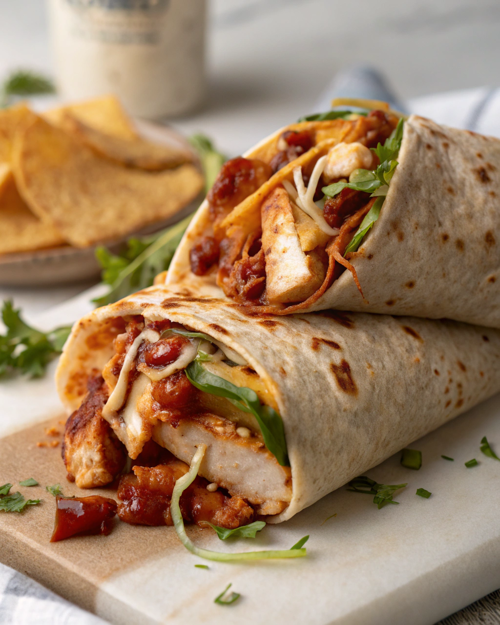 BBQ Ranch Chicken Wraps (20 Minutes)