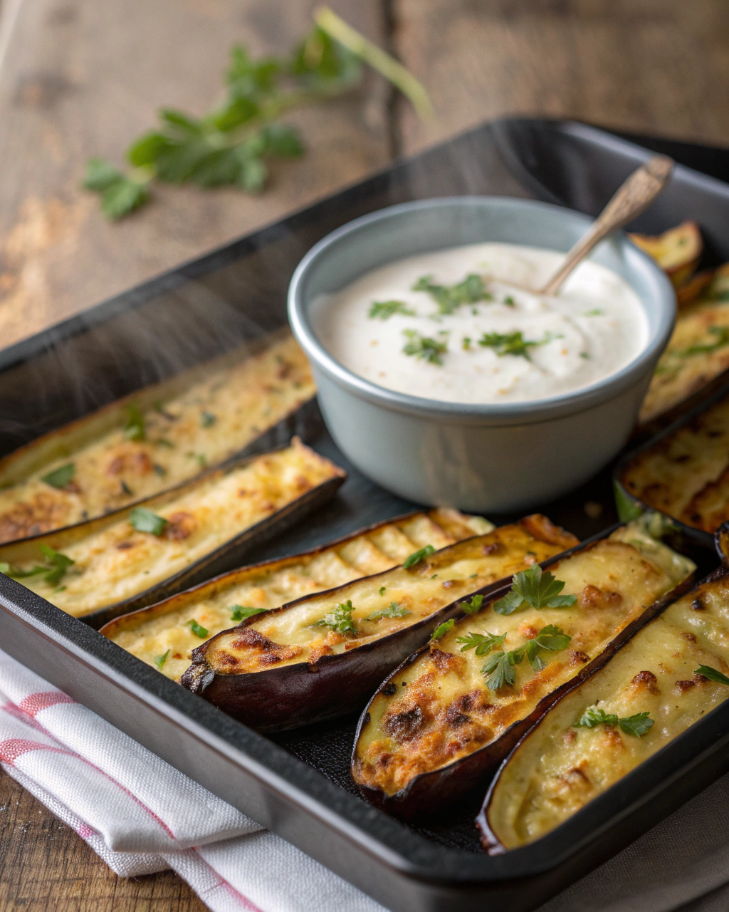Baked Eggplant Fries with Yogurt Dip – Simple Recipes for Dinner