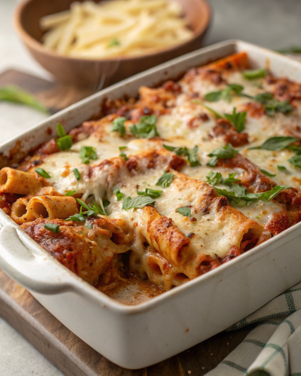 Baked Ziti with Three Cheeses – Family Recipes for Dinner