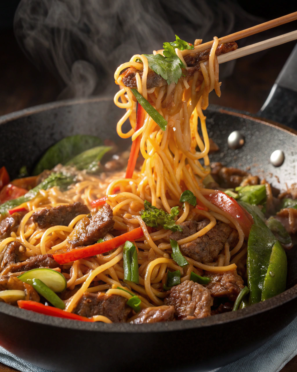 Beef and Vegetable Stir Fry Noodles – Quick Recipes for Dinner