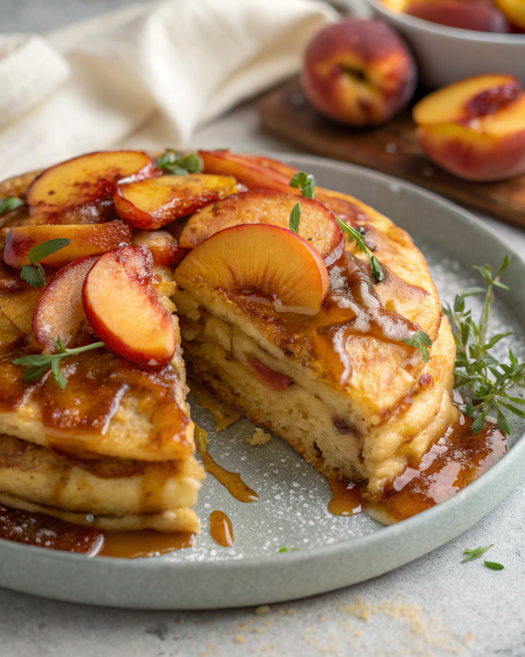 caramel-peach-upside-down-pancakesj