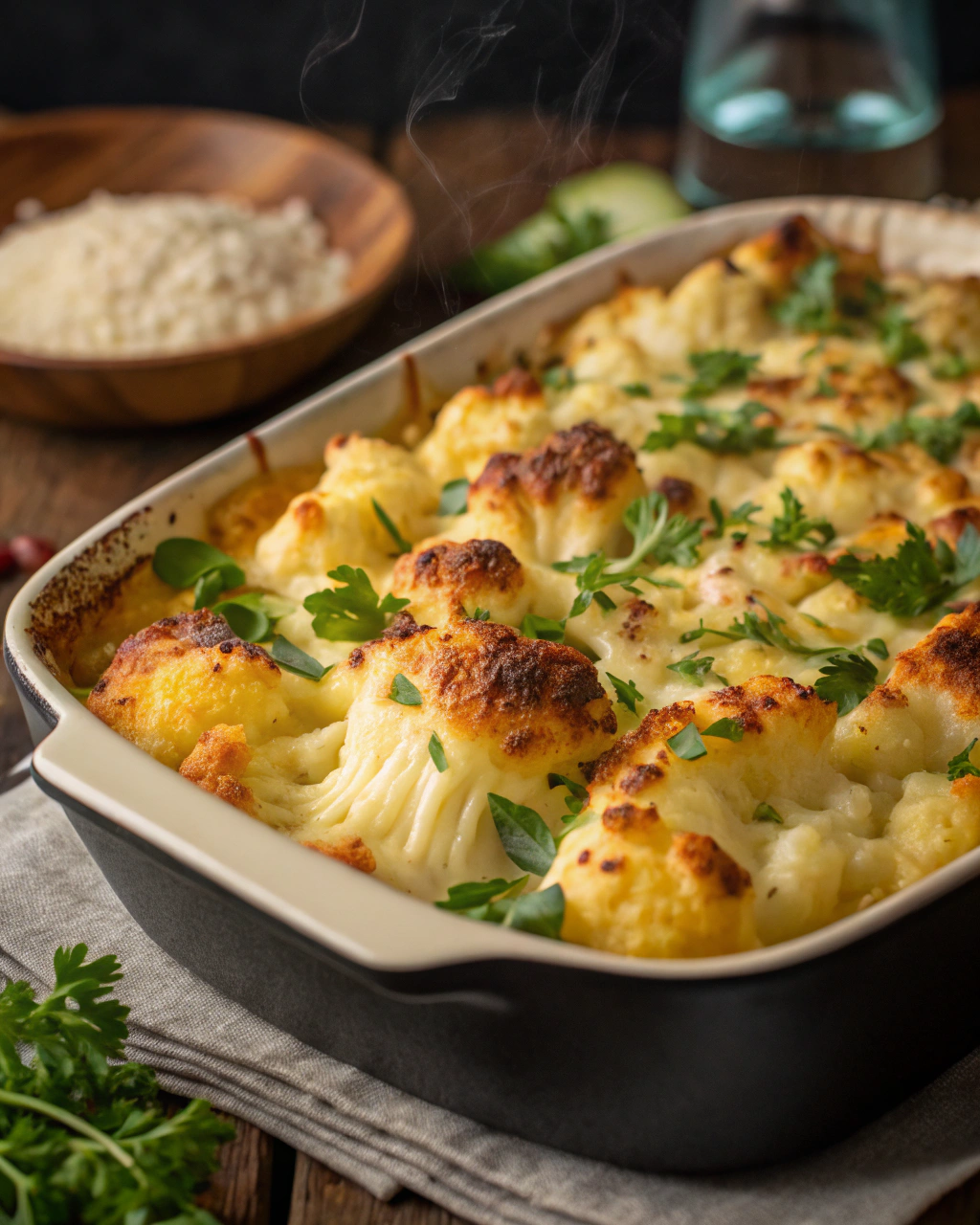 Cauliflower Cheese Bake – Cheesy Vegetarian Recipes for Dinner