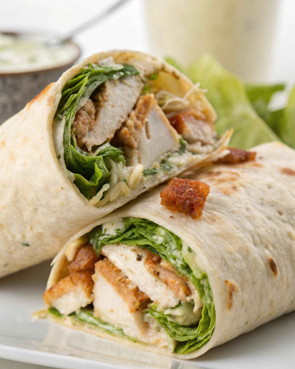 Chicken Caesar Wraps – Light Recipes for Dinner