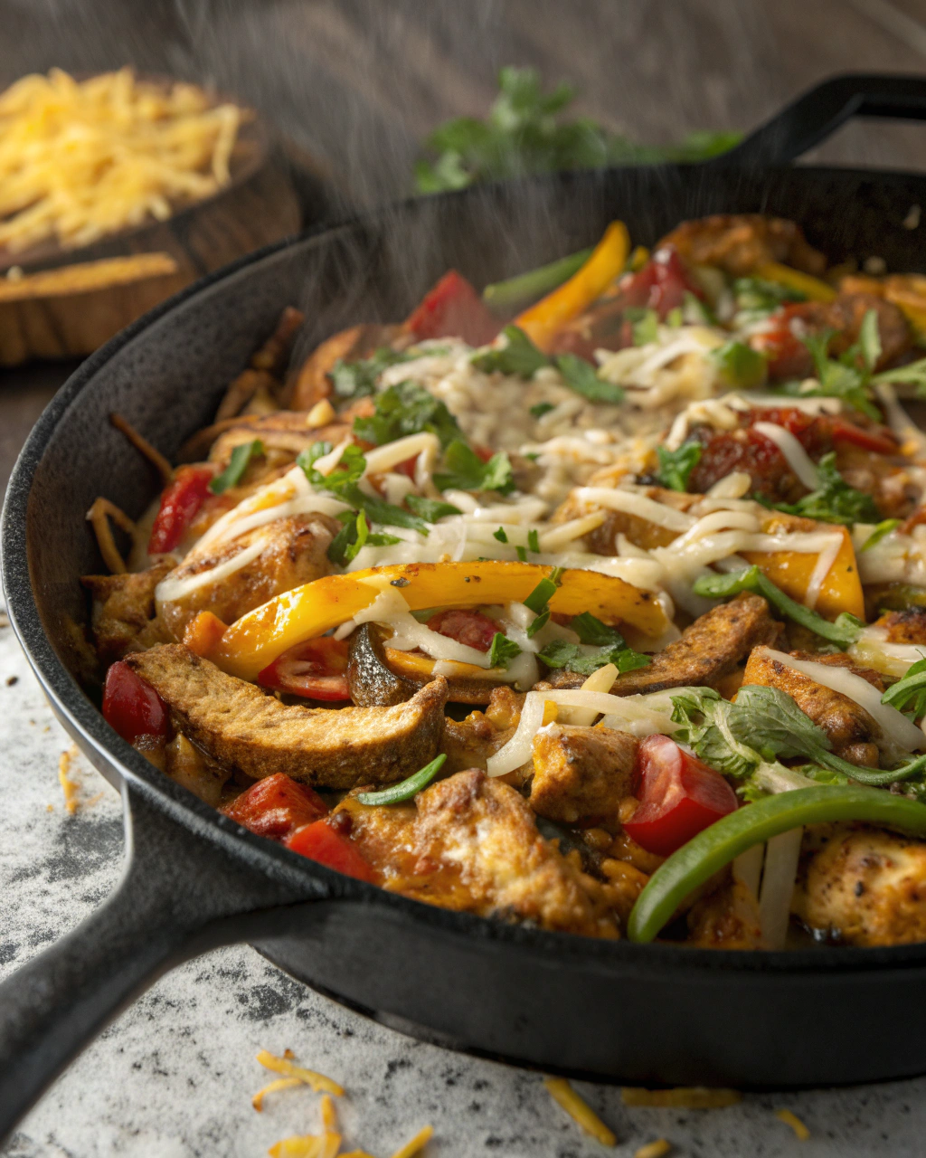 Chicken Fajita Skillet – Easy Mexican Recipes for Dinner