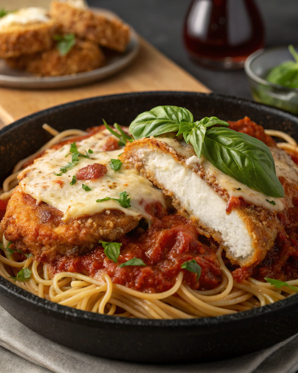 Chicken Parmesan with Spaghetti – Italian-American Recipes for Dinner