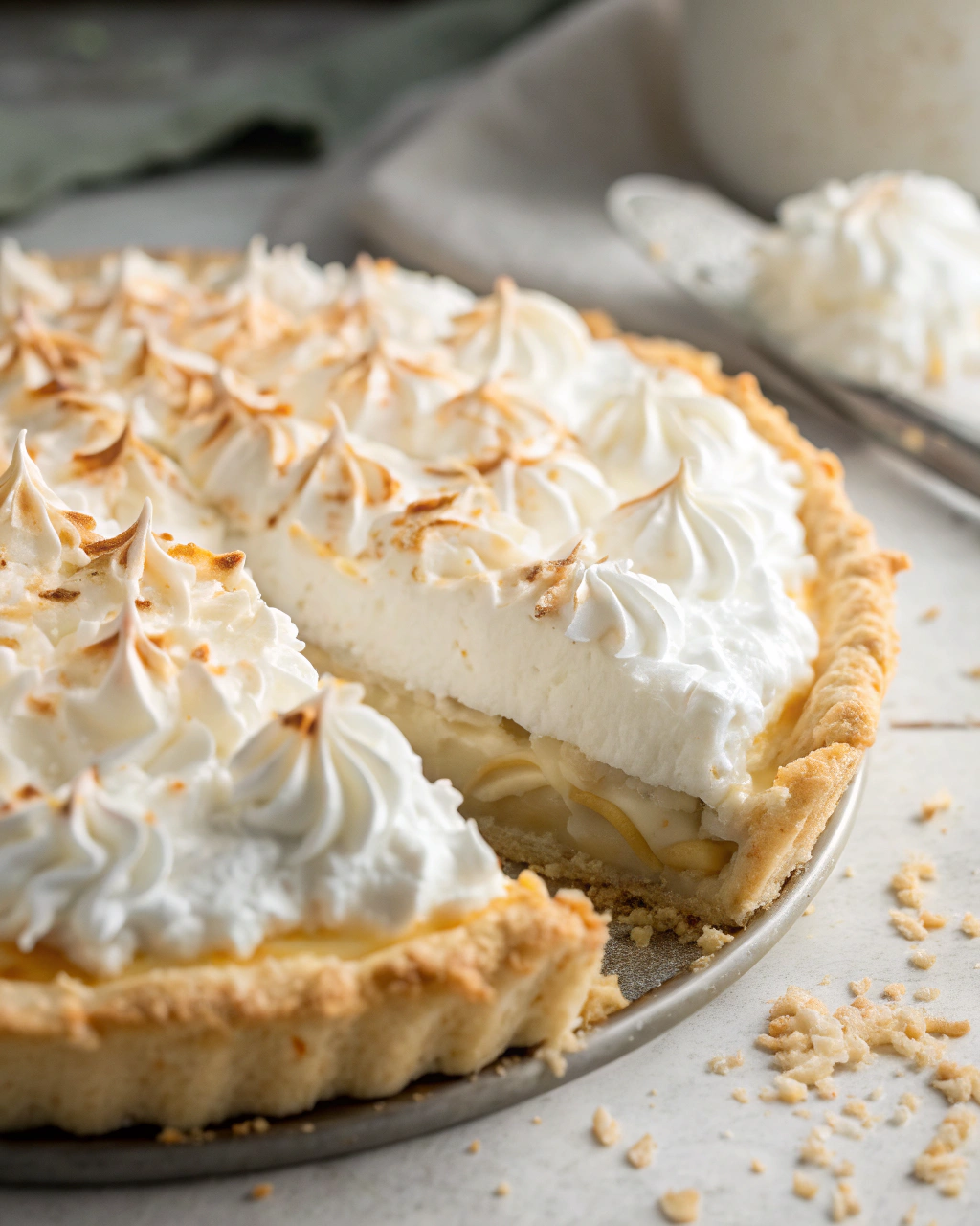 Coconut Cream Pie That’s Light and Fluffy