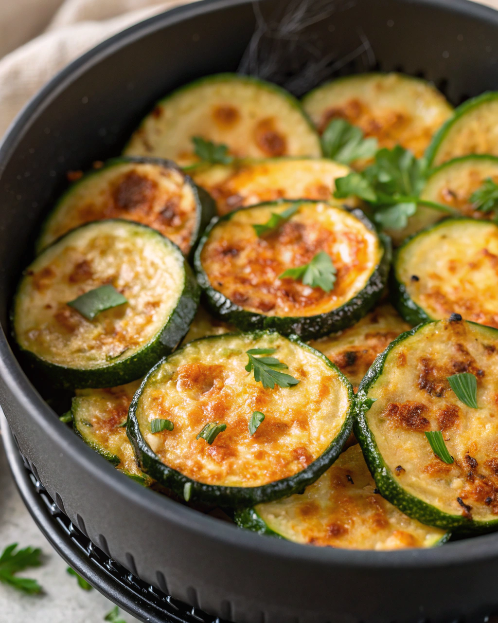 Crispy Zucchini Chips (Air Fryer, 10 Minutes)