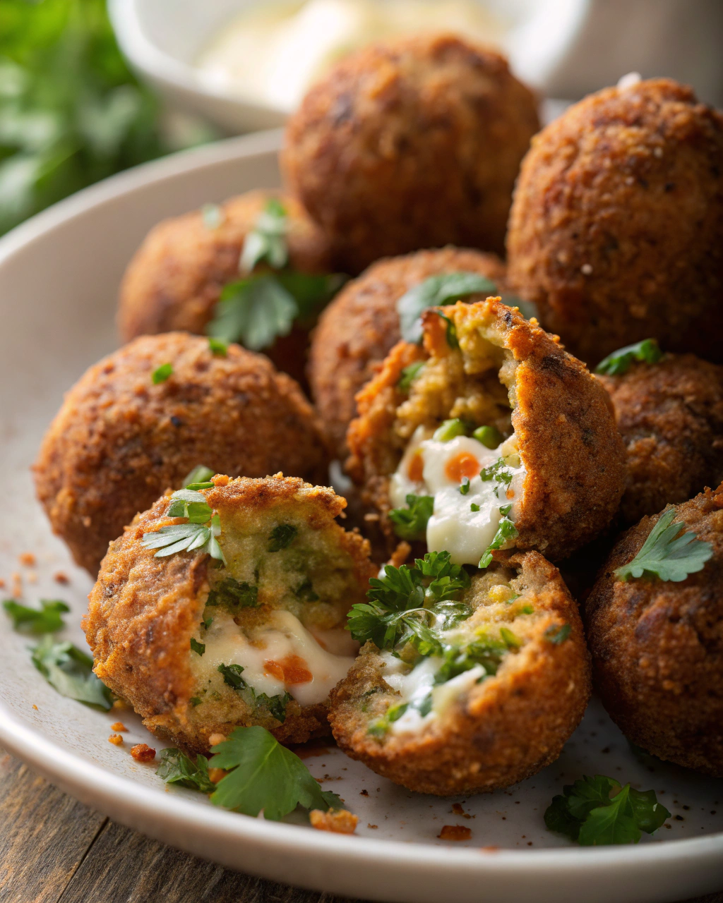 Falafel Balls That Are Crispy Outside, Soft Inside