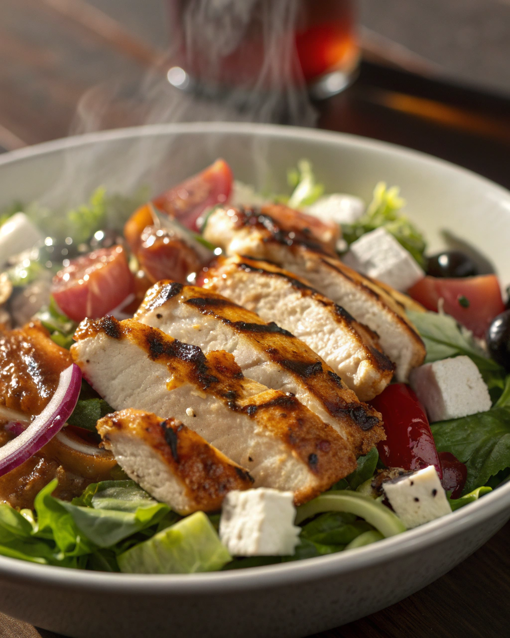 Greek Salad with Grilled Chicken – Light Recipes for Dinner