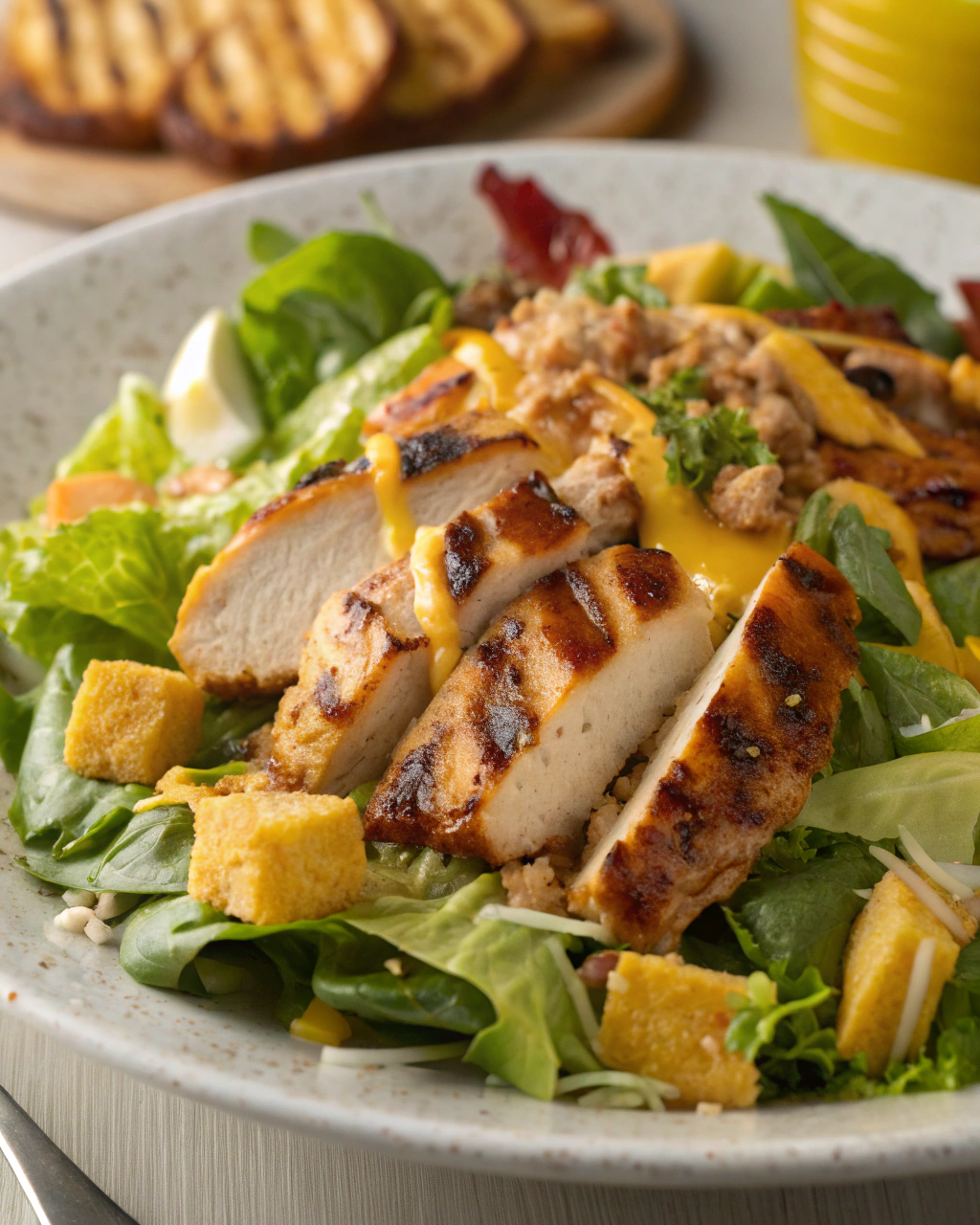 Grilled Chicken Salad with Lemon Dressing – Light Recipes for Dinner