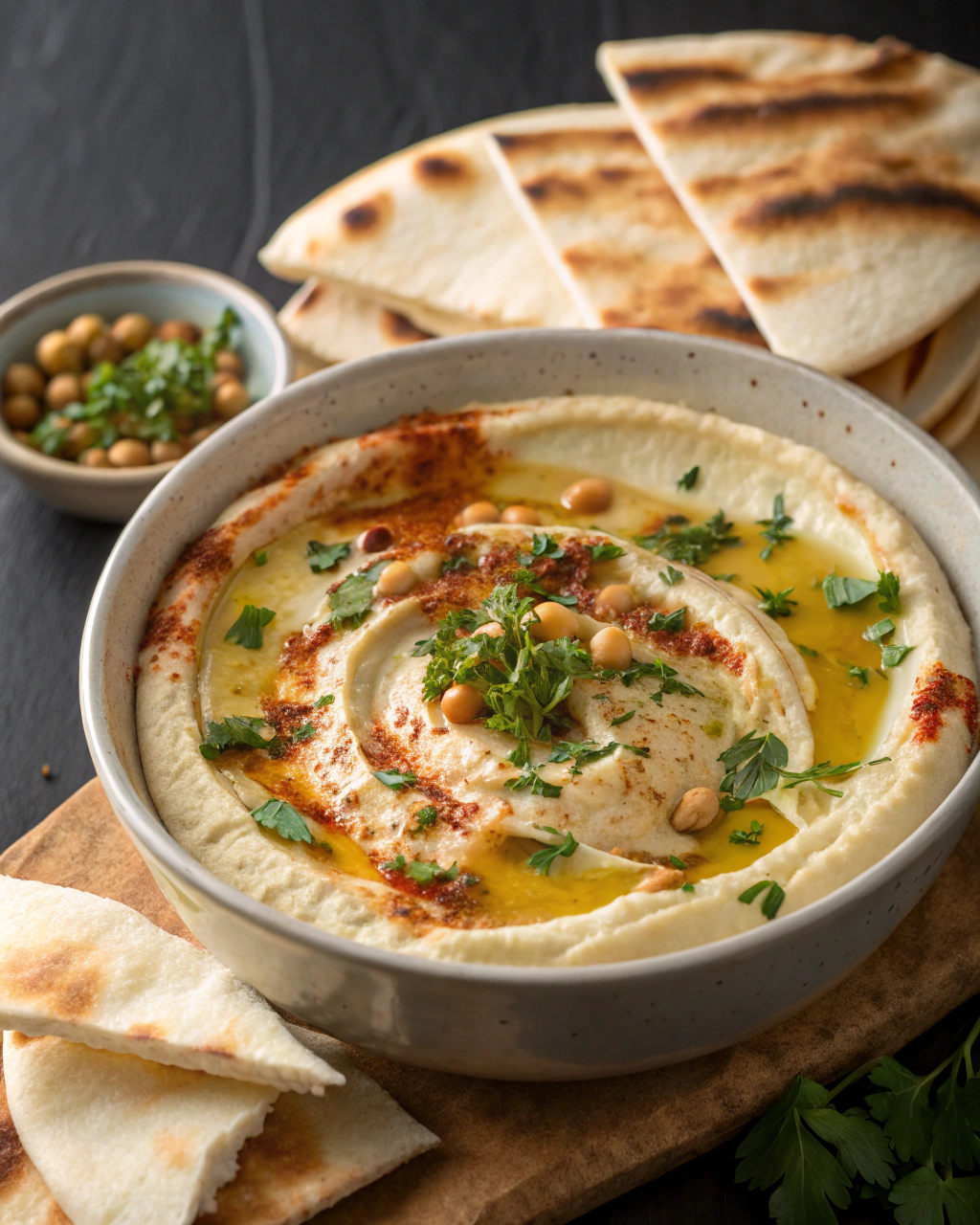 Hummus With Pita Bread That’s Perfect for Snacking