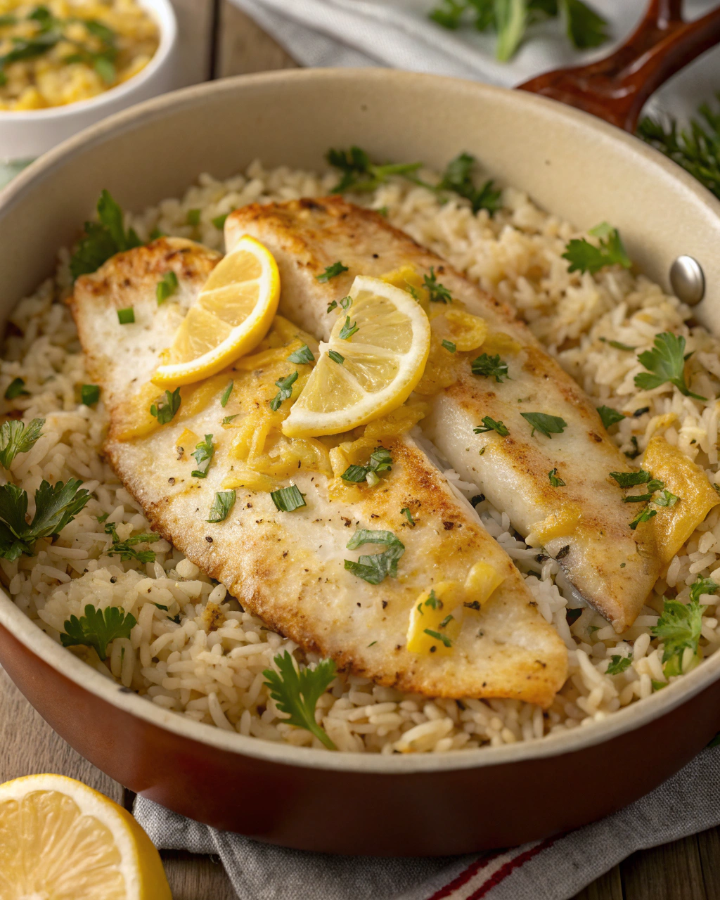 Lemon Garlic Tilapia with Rice – Fresh Recipes for Dinner
