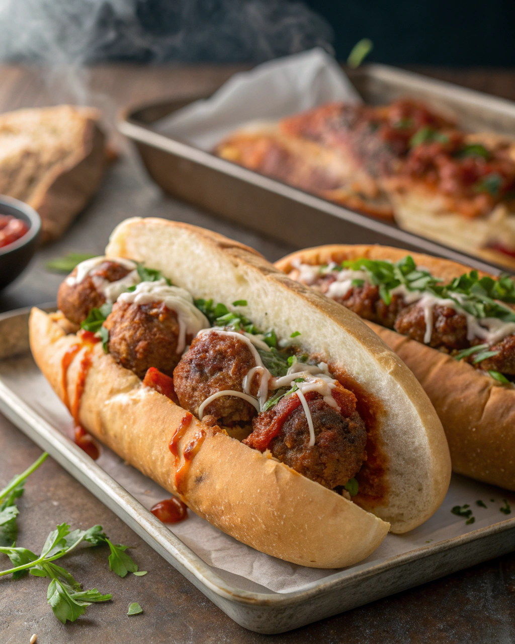 Meatball Subs So Big You’ll Need Two Hands