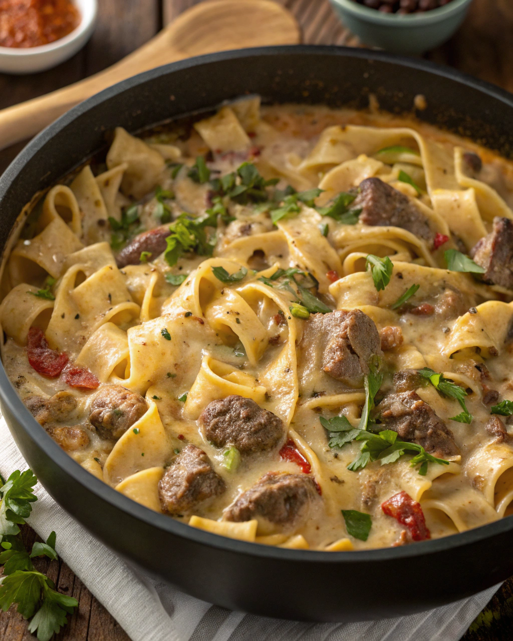 one-pot-creamy-beef-and-garlic-butter-pastaj