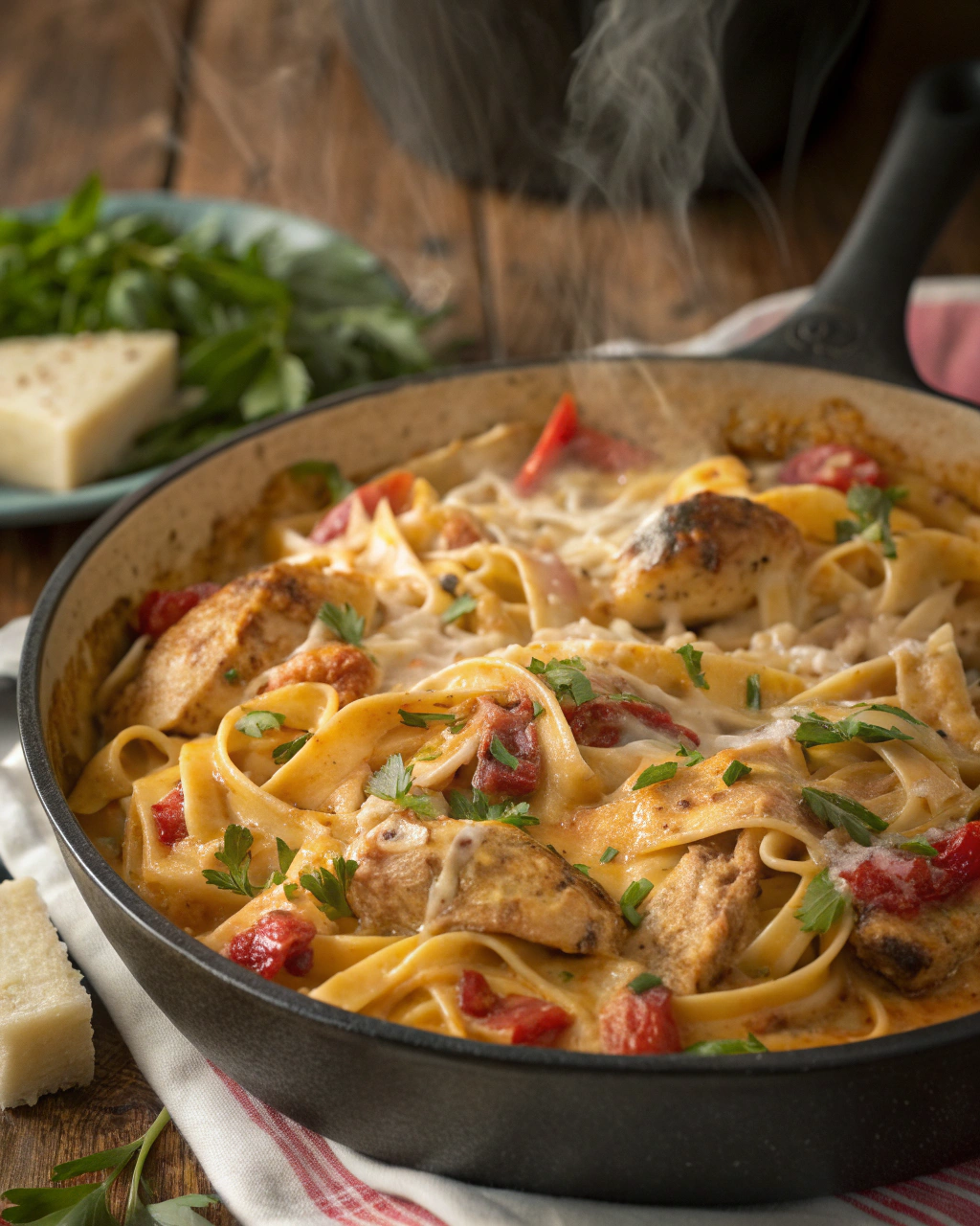 One-Pot Creamy Cajun Chicken Pasta