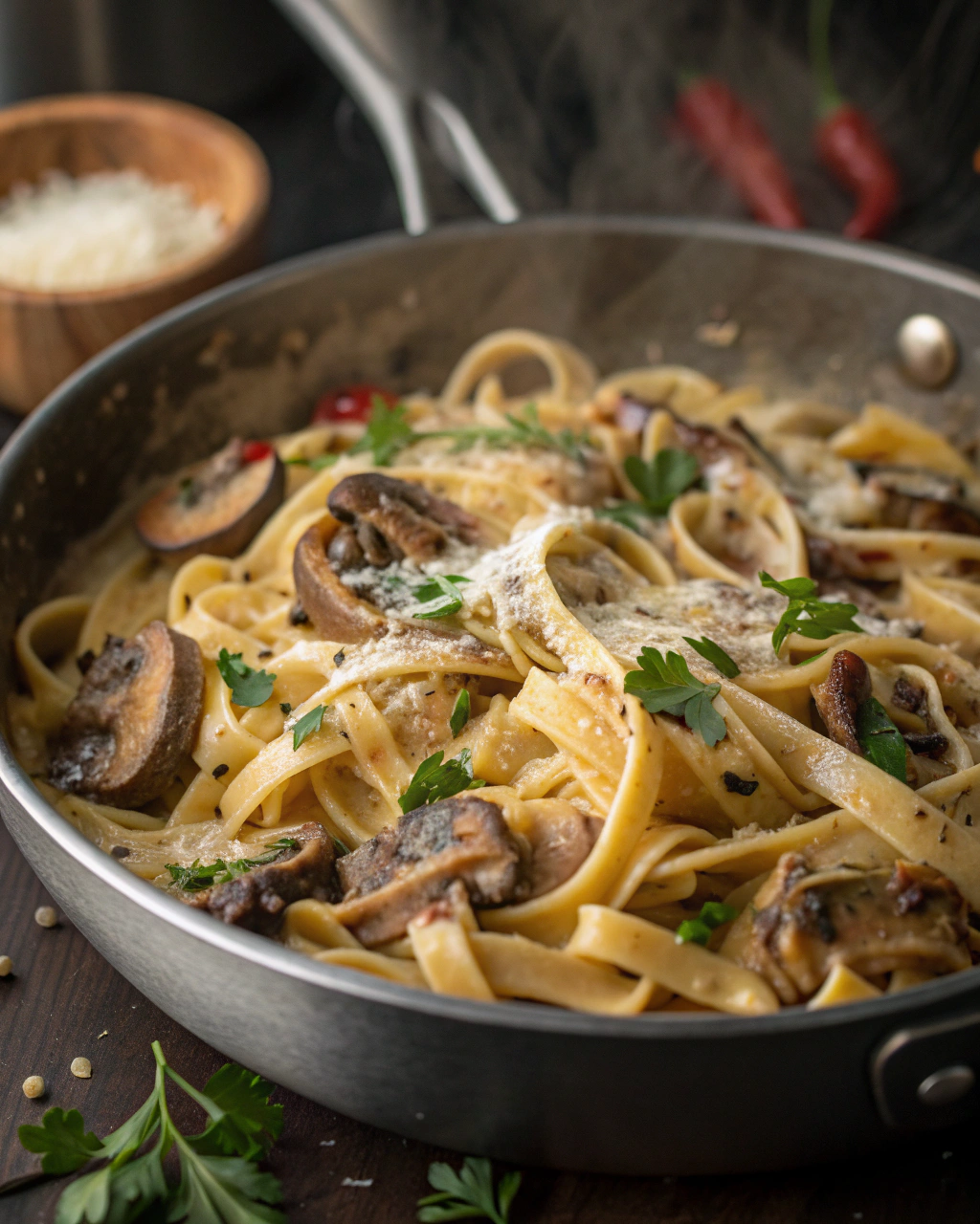 One-Pot Creamy Mushroom Pasta – Easy Recipes for Dinner