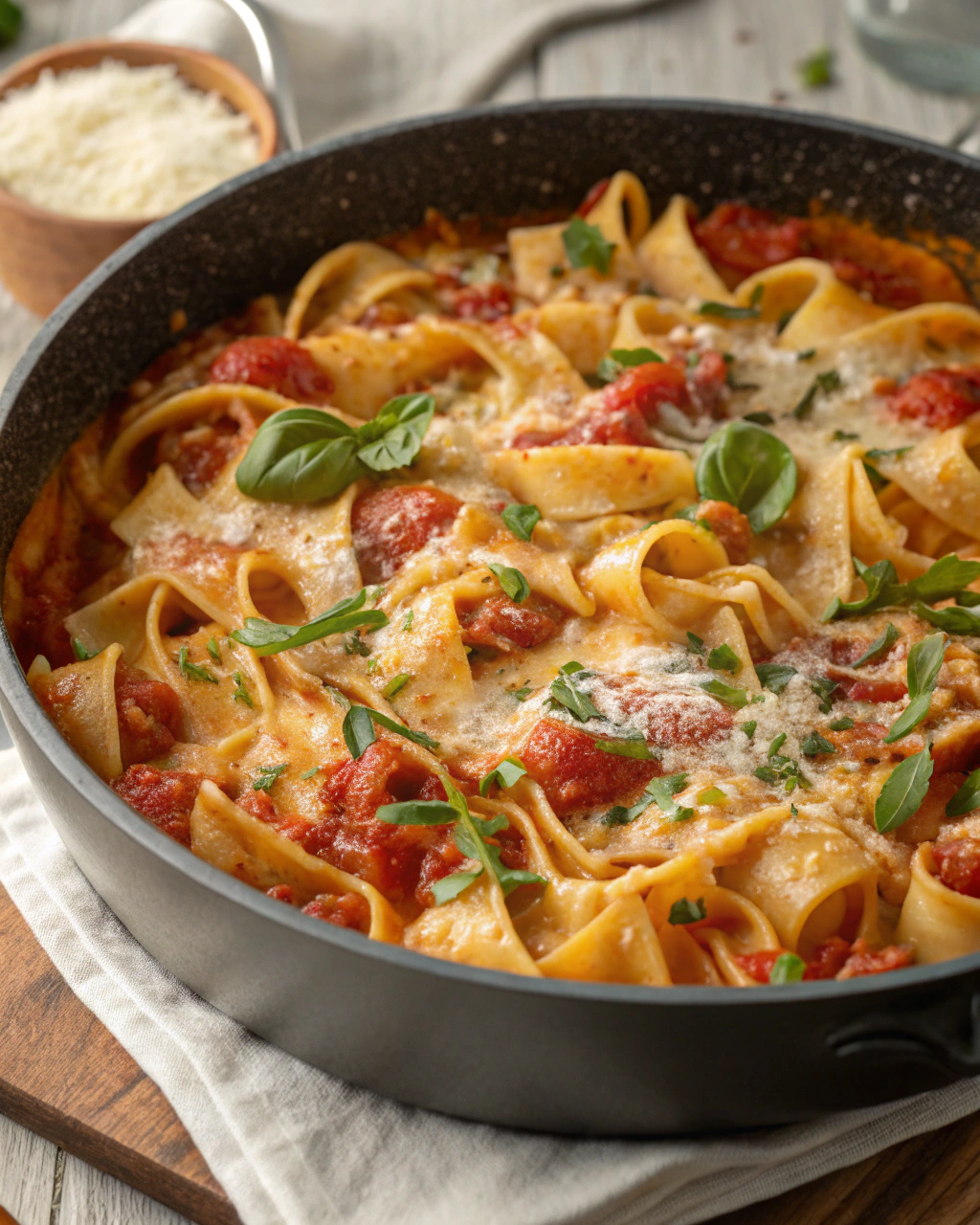 One-Pot Creamy Tomato Basil Pasta