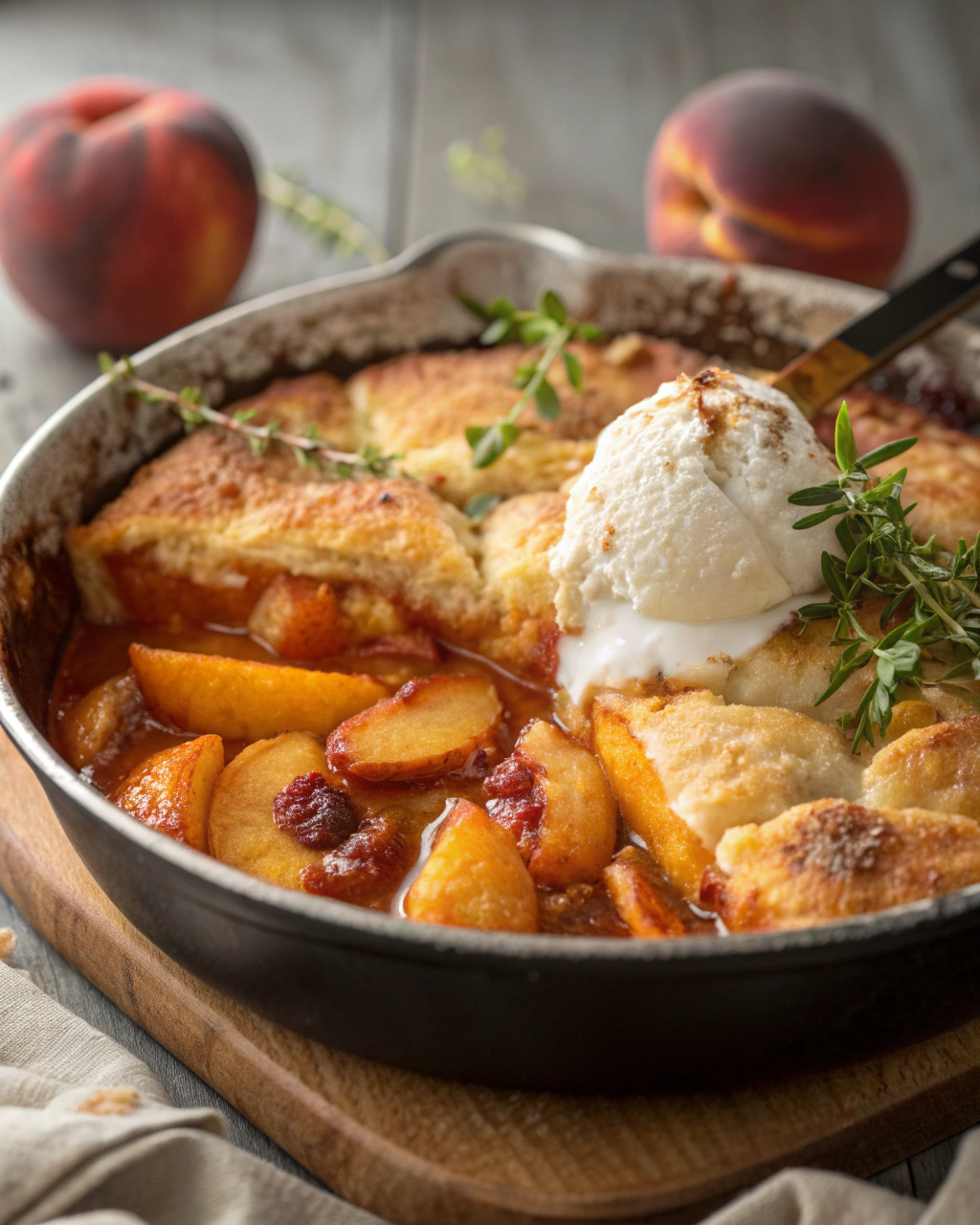 Peach Cobbler That Smells Like Summer