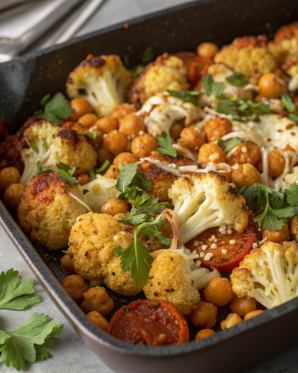Roasted Cauliflower and Chickpeas – Easy Recipes for Dinner