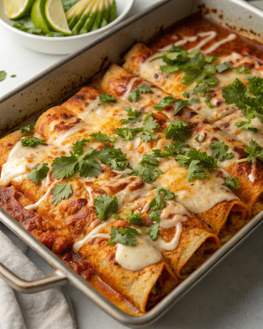 Sheet-Pan Chicken Enchiladas (25 Minutes)
