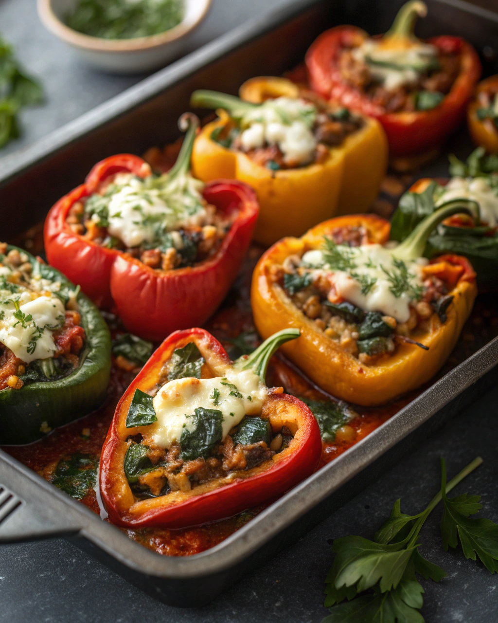 Spinach and Feta Stuffed Peppers – Healthy Recipes for Dinner