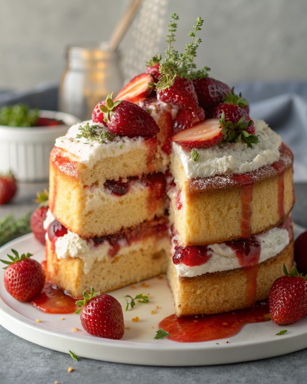 Strawberry Shortcake That Melts in Your Mouth