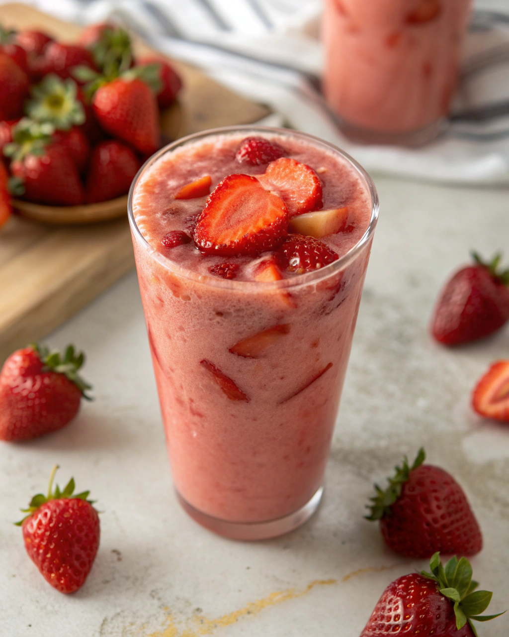 Strawberry Smoothie That Tastes Like Summer