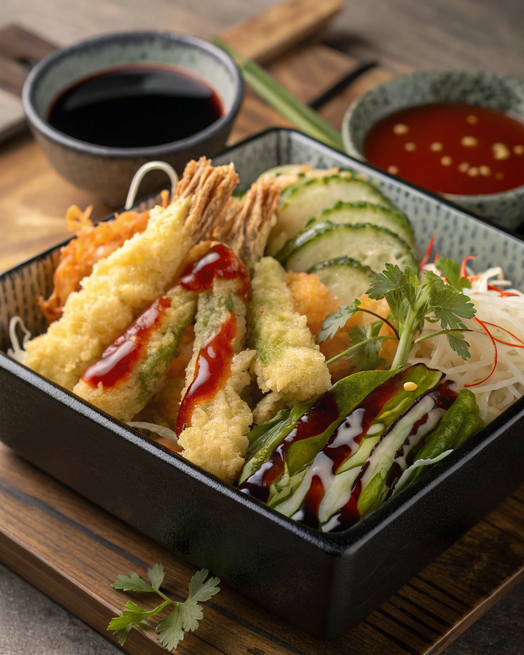 Tempura Vegetables That Stay Crispy for Hours
