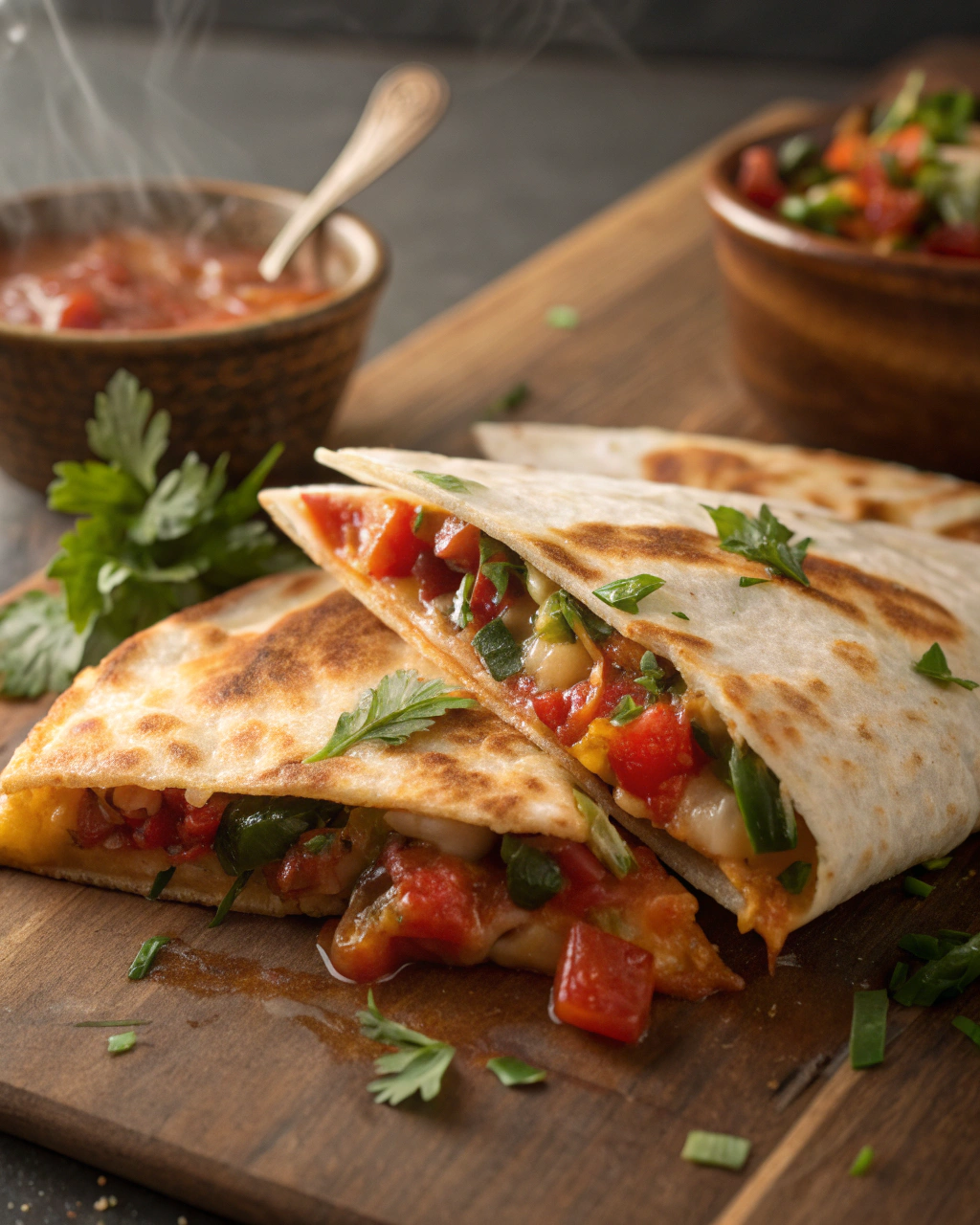 Vegetable Quesadillas with Salsa – Quick Vegetarian Recipes for Dinner