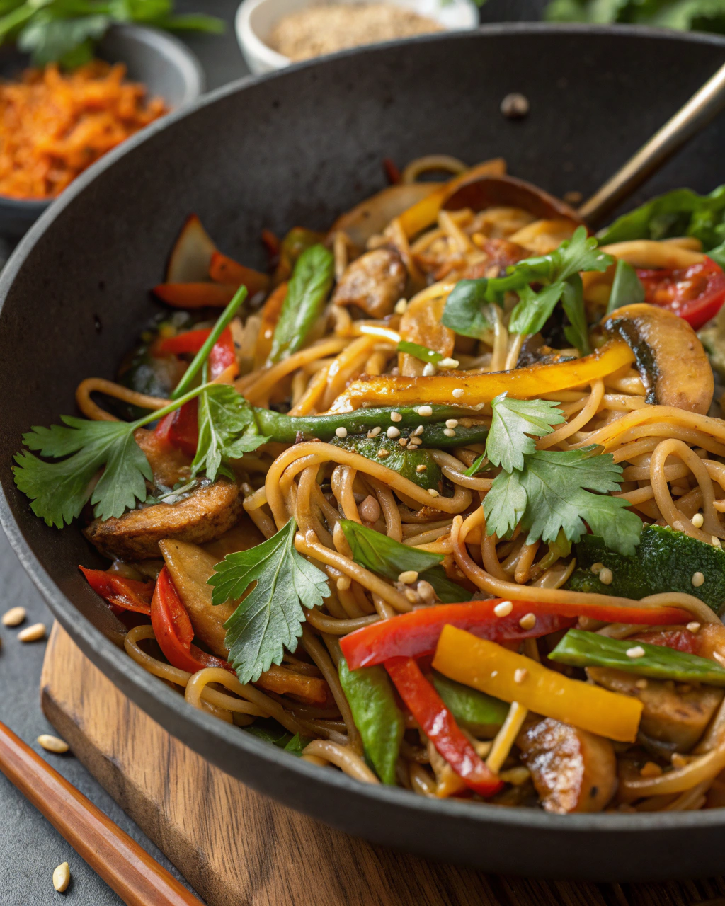 Vegetarian Stir Fry with Noodles – Asian Recipes for Dinner