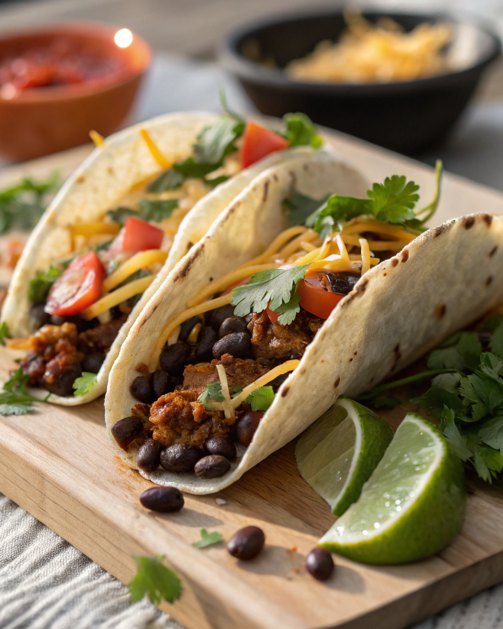 Vegetarian Tacos with Black Beans – Quick Recipes for Dinner