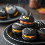 black-cat-macarons-cute-halloween-macaron-dessertj