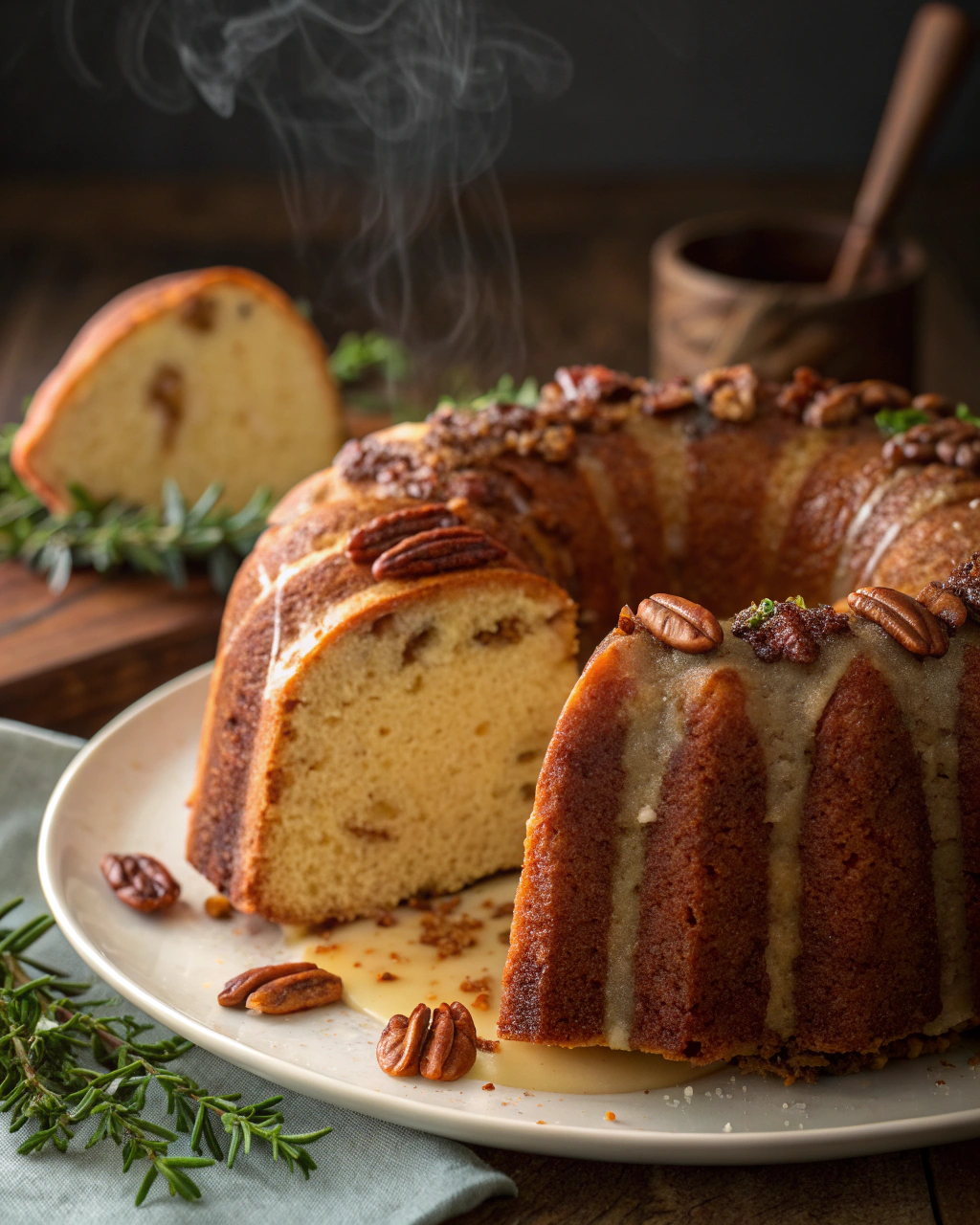 Butter Pecan Pound Cake