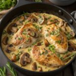 chicken-and-mushroom-skillet-in-a-creamy-asiago-and-mustard-saucej