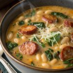 creamy-sausage-bean-and-spinach-soupj