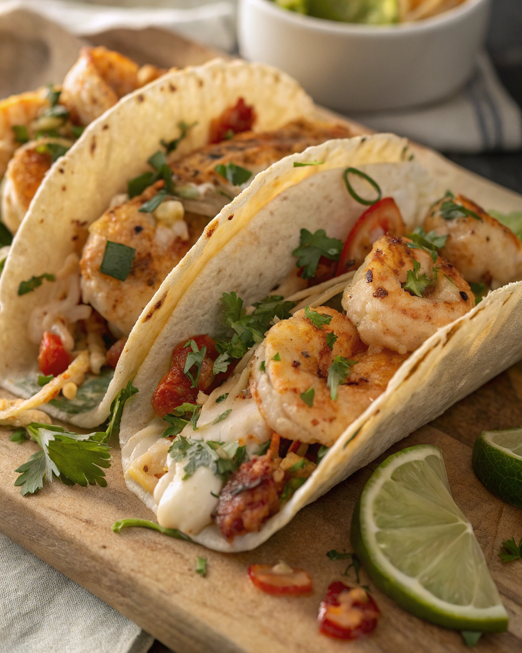 Garlic Butter Shrimp Tacos – Healthy Dinner Recipes