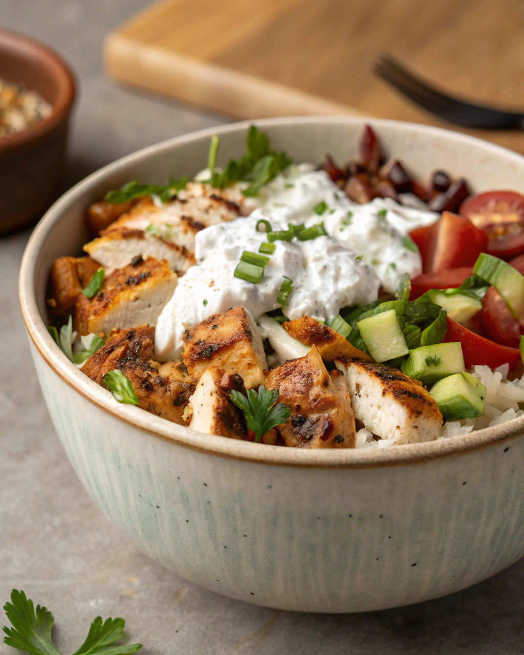 greek-chicken-bowls-with-tzatzikij