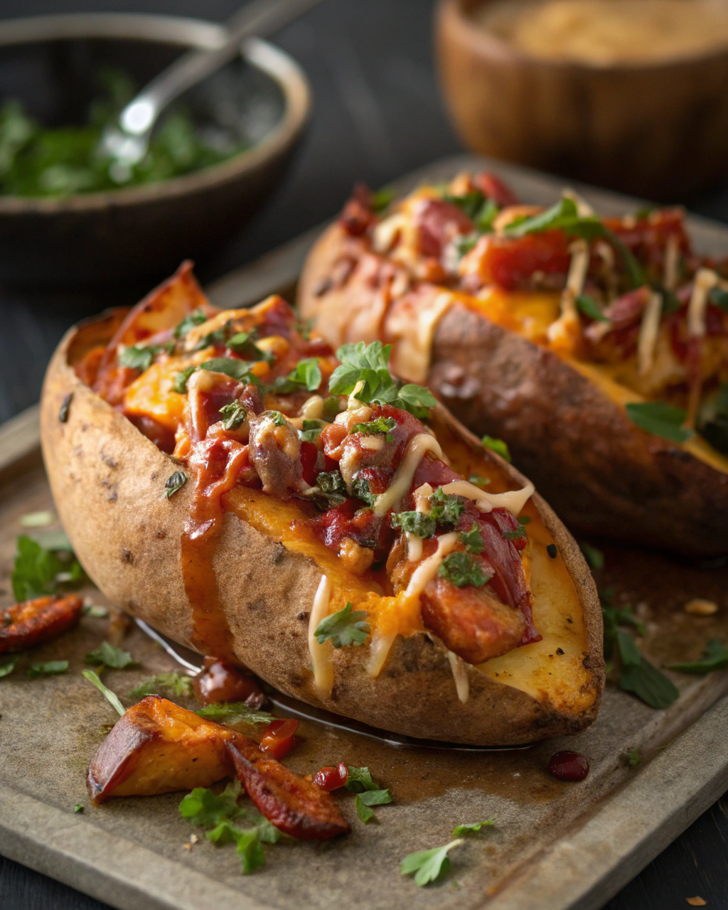 Loaded Sweet Potatoes – Quick Dinner Ideas