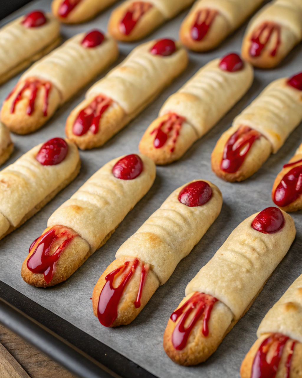 Zombie Finger Sugar Cookies – creepy Halloween sugar cookie recipe