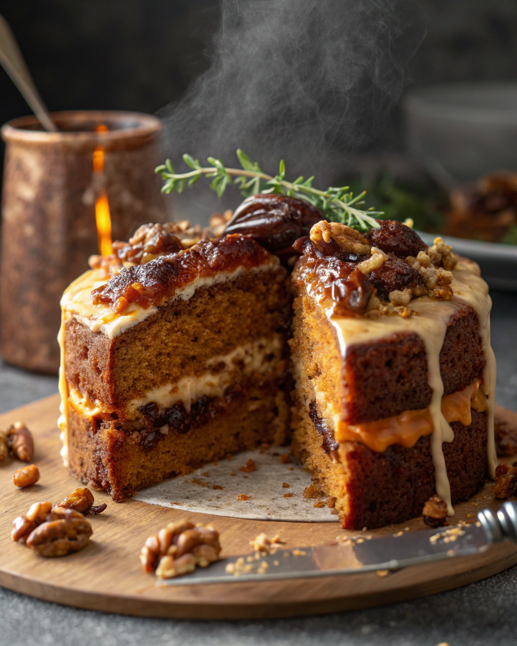 Date & Walnut Cake
