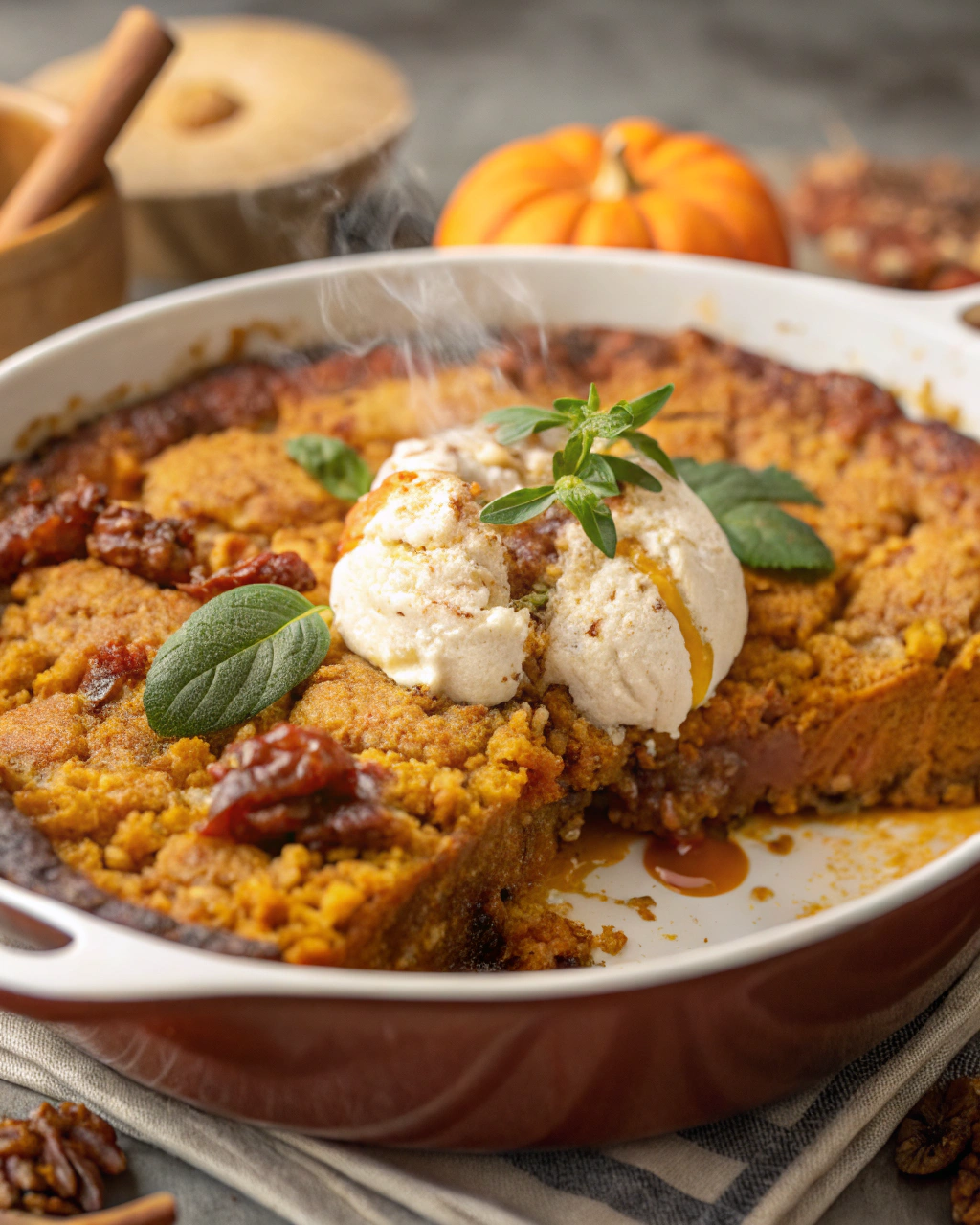 Pumpkin Oatmeal Dump Cake