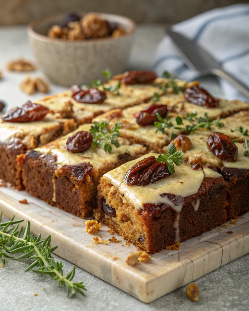 Date and Walnut Traybake Cake