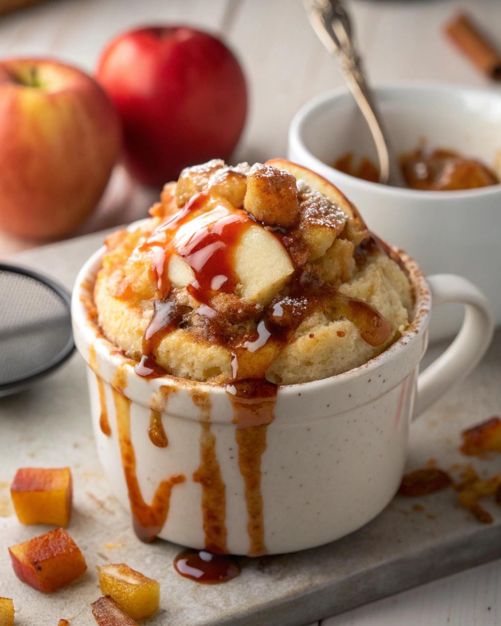 Apple Cinnamon Cottage Cheese Mug Cake