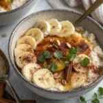 Baked Banana Cinnamon Cottage Cheese Breakfast Bowlsjl